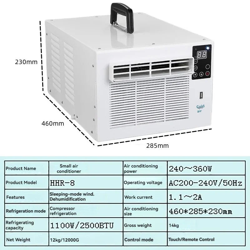 No Installation Mobile Small Air Conditioner Pet Air Conditioner Portable Desktop Air Conditioner Mini Car