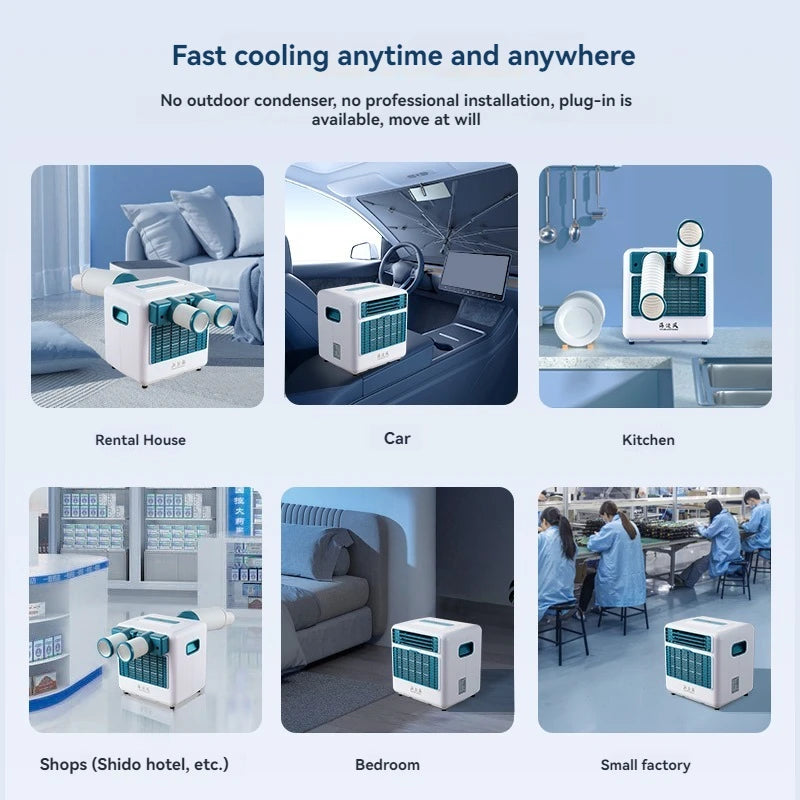 Outdoor Mobile Air Conditioning Refrigeration Free Installation of Truck Household Small Camping Air Conditioner for Cooling